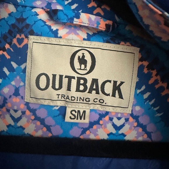 Blue and Pink Chevron Outback Trading Raincoat - Picture 4 of 5